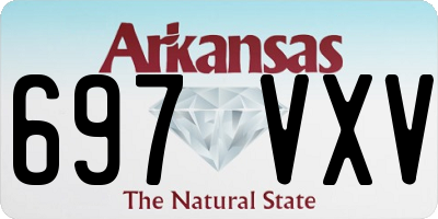 AR license plate 697VXV