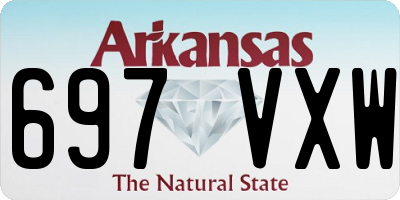 AR license plate 697VXW