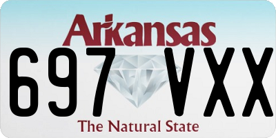 AR license plate 697VXX