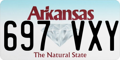 AR license plate 697VXY