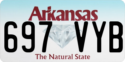 AR license plate 697VYB