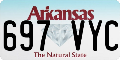 AR license plate 697VYC