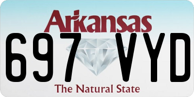 AR license plate 697VYD