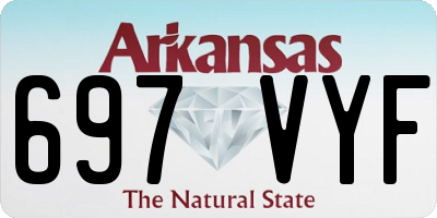 AR license plate 697VYF