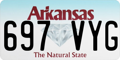 AR license plate 697VYG