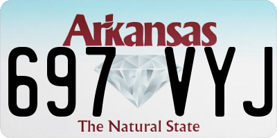 AR license plate 697VYJ