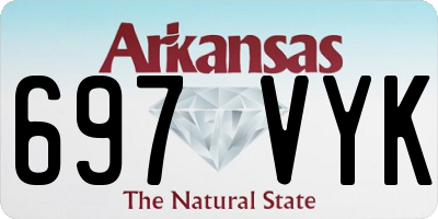 AR license plate 697VYK