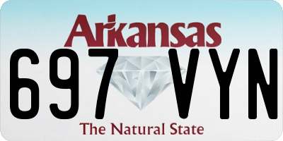 AR license plate 697VYN