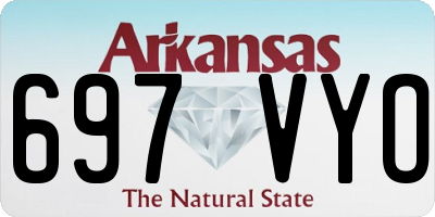 AR license plate 697VYO
