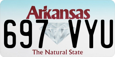 AR license plate 697VYU