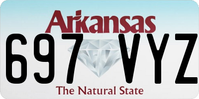 AR license plate 697VYZ