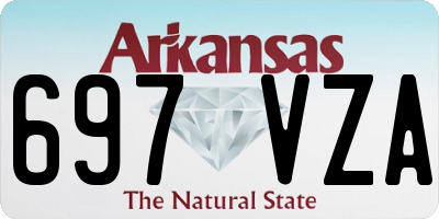 AR license plate 697VZA
