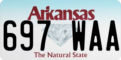 AR license plate 697WAA