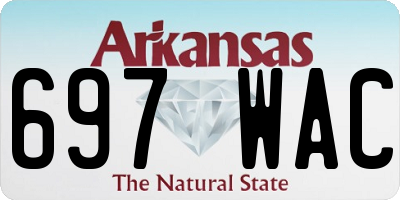 AR license plate 697WAC