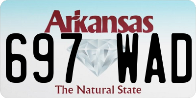 AR license plate 697WAD