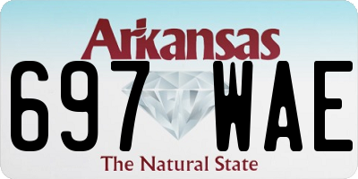 AR license plate 697WAE