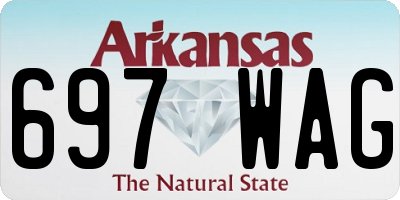 AR license plate 697WAG