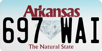 AR license plate 697WAI