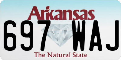 AR license plate 697WAJ