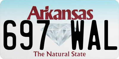 AR license plate 697WAL