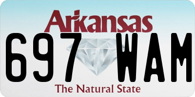 AR license plate 697WAM