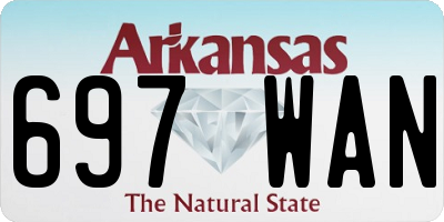 AR license plate 697WAN