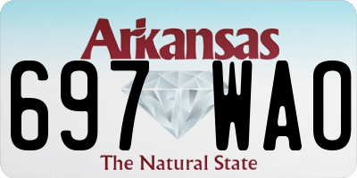 AR license plate 697WAO