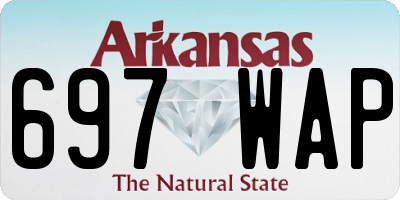 AR license plate 697WAP