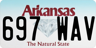 AR license plate 697WAV