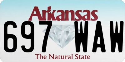 AR license plate 697WAW