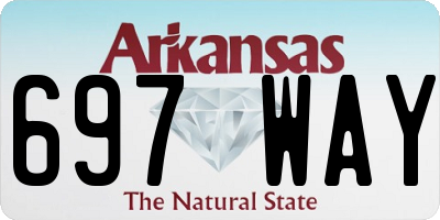 AR license plate 697WAY