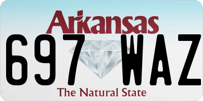 AR license plate 697WAZ