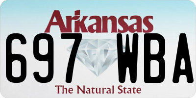AR license plate 697WBA