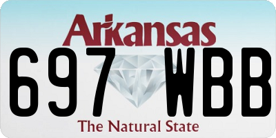 AR license plate 697WBB