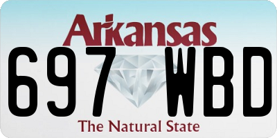 AR license plate 697WBD