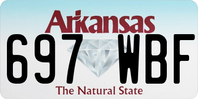 AR license plate 697WBF