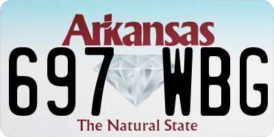AR license plate 697WBG