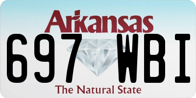 AR license plate 697WBI