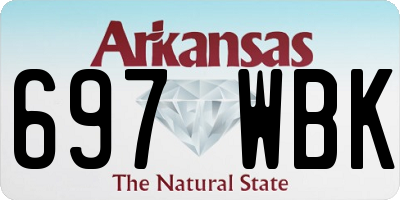 AR license plate 697WBK