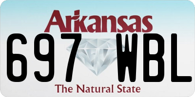 AR license plate 697WBL