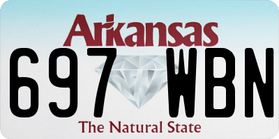 AR license plate 697WBN