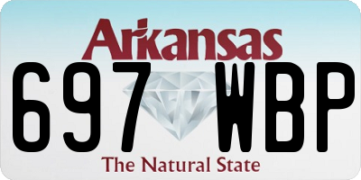 AR license plate 697WBP