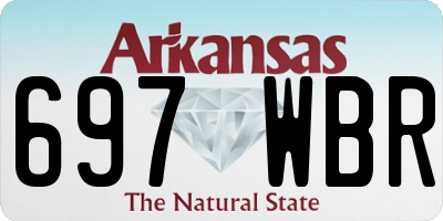 AR license plate 697WBR
