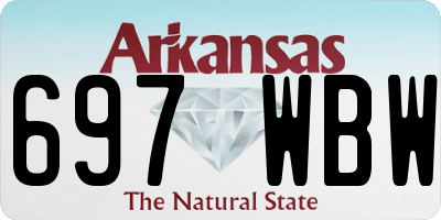 AR license plate 697WBW
