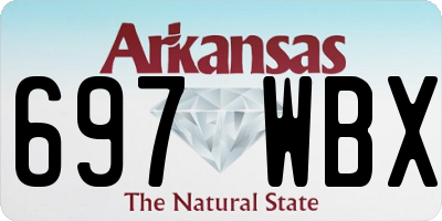 AR license plate 697WBX