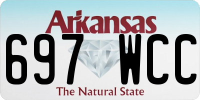 AR license plate 697WCC