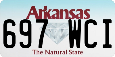 AR license plate 697WCI