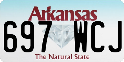 AR license plate 697WCJ