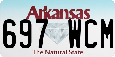AR license plate 697WCM