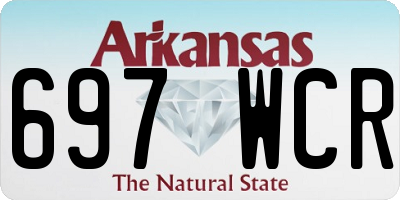 AR license plate 697WCR